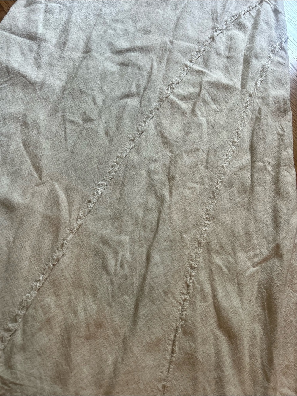 H&M Divided linen blend skirt - Picture 2 of 7